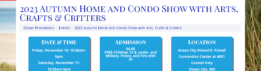 Home,  Condo & Outdoor Show with Arts & Crafts