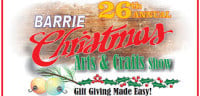 Annual Barrie Christmas Arts & Crafts Show Barrie 2026