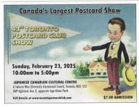 Toronto Postcard Club Show Toronto 2027